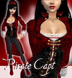 Pirate Capt. Red/Black