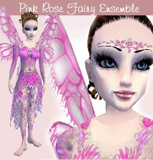 Pink Rose Fairy Ensemble