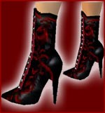 Victorian Style Black & Red